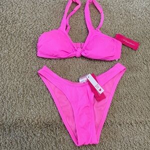Xhilaration Hot Pink Butterfly Bikini Size S/XS